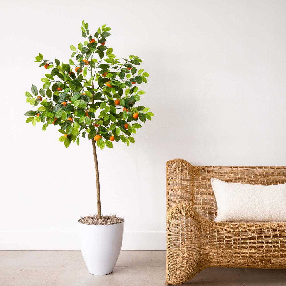 5ft. Artificial Tangerine Tree. Picture 4