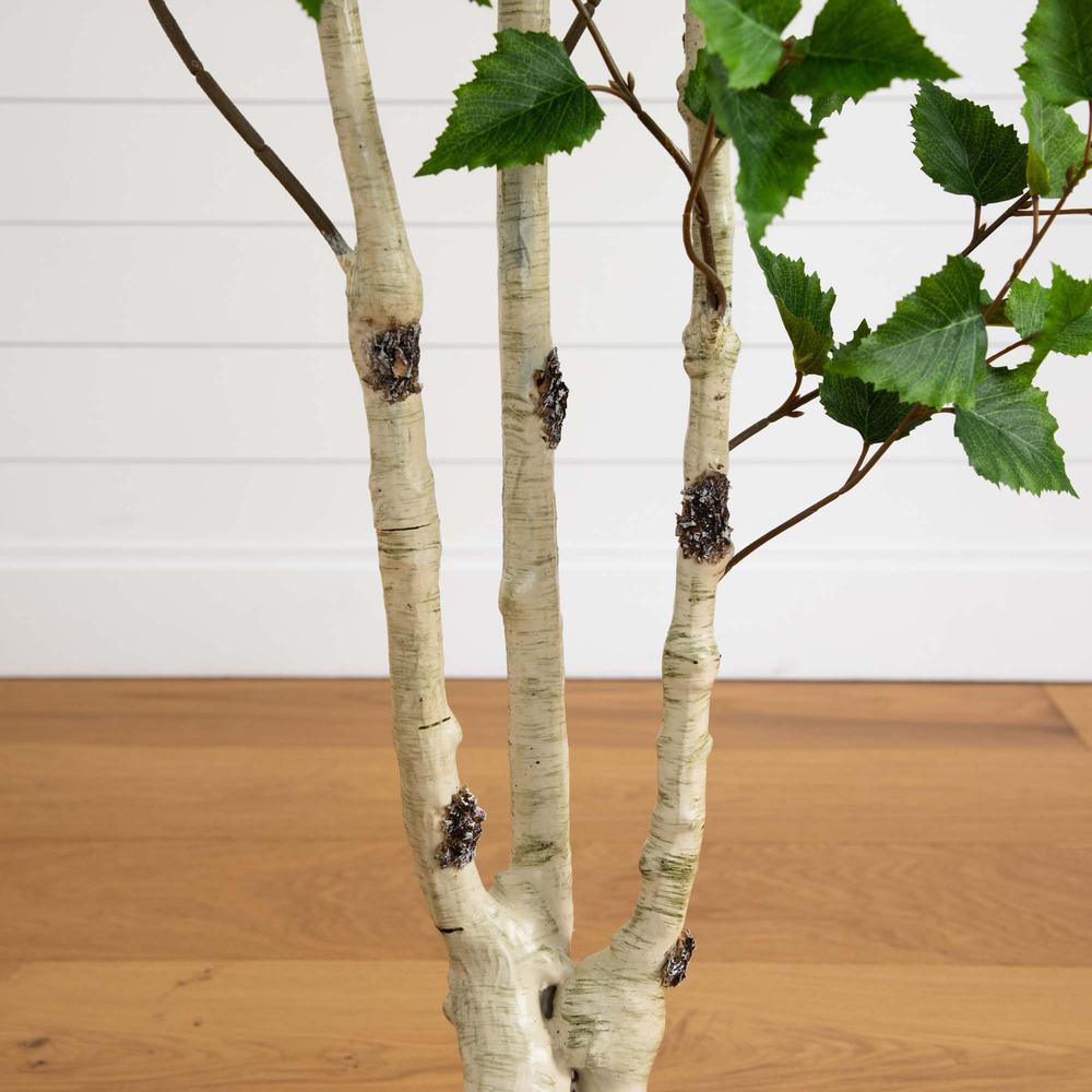 6ft. Artificial Birch Tree with Real Touch Leaves. Picture 4