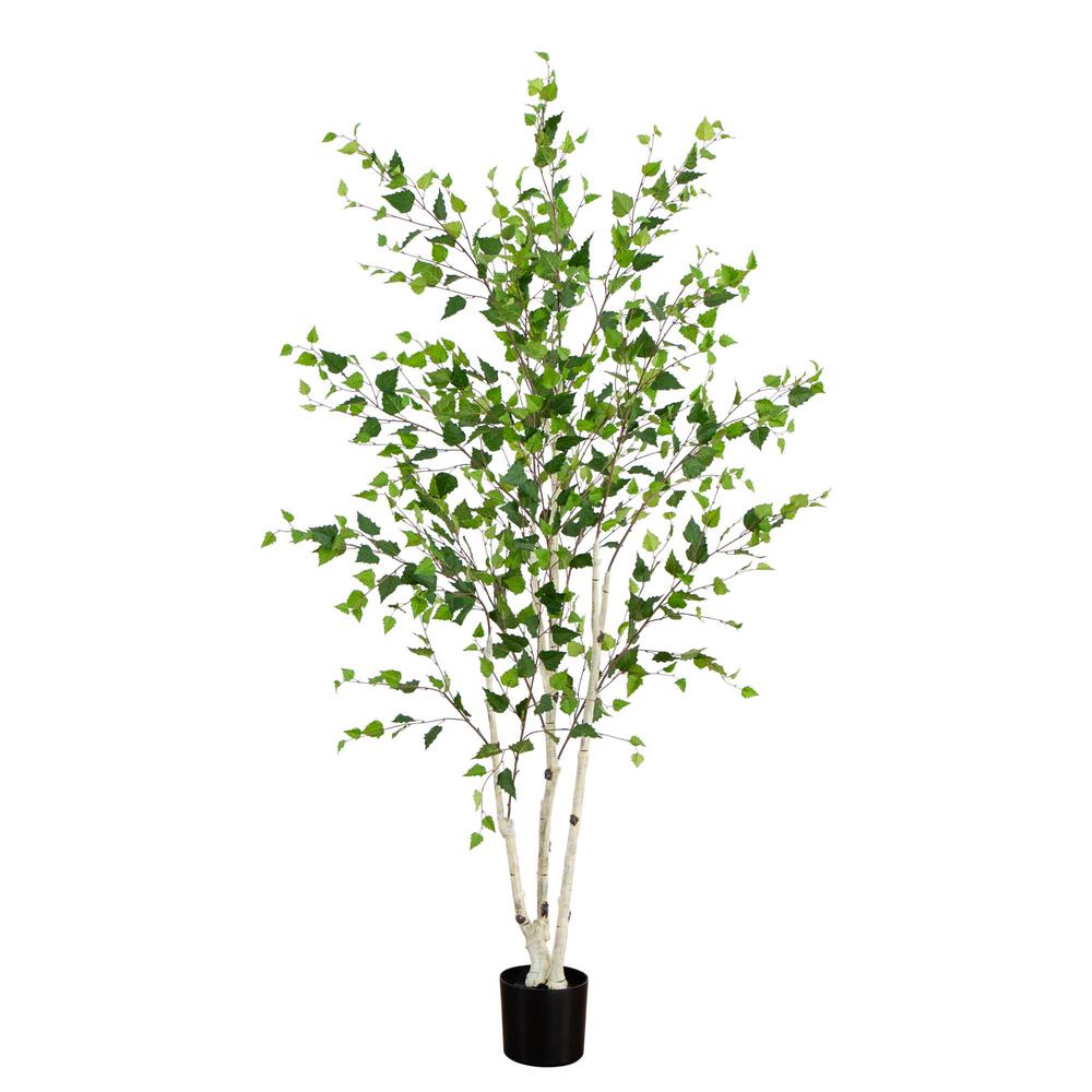 7ft. Artificial Birch Tree with Real Touch Leaves. Picture 7