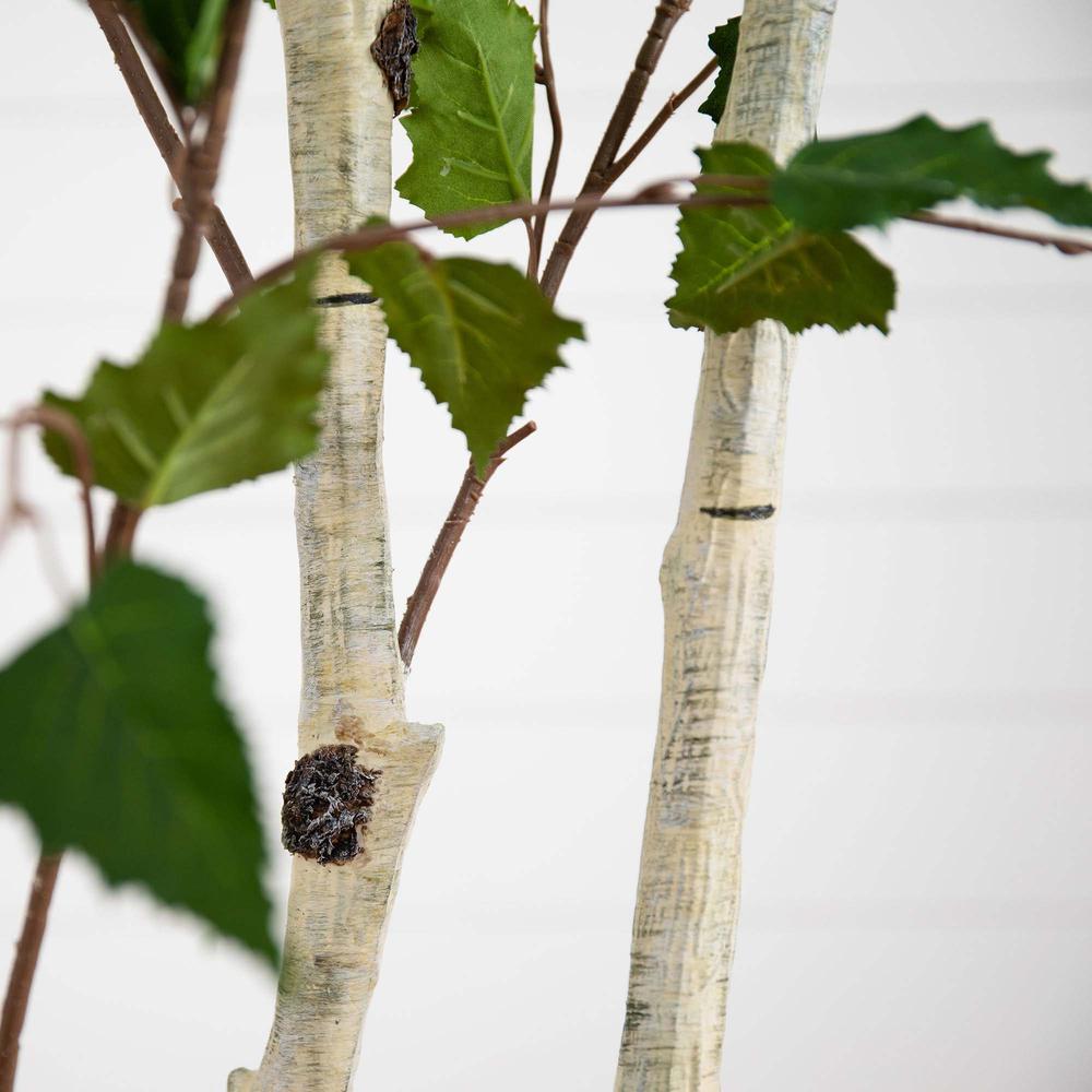 7ft. Artificial Birch Tree with Real Touch Leaves. Picture 3