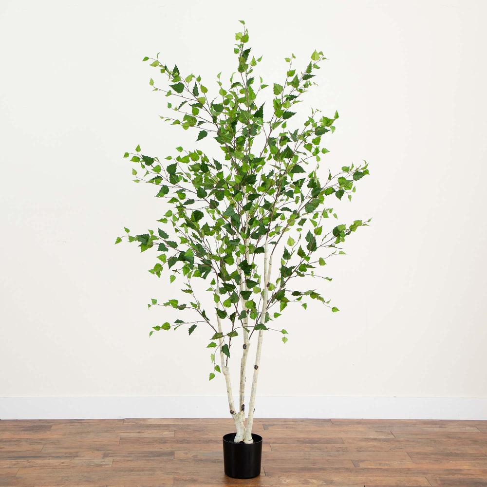 7ft. Artificial Birch Tree with Real Touch Leaves. Picture 5