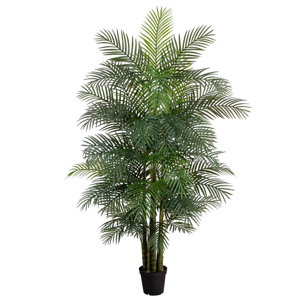 8ft. UV Resistant Artificial Areca Palm Tree (Indoor/Outdoor). Picture 7
