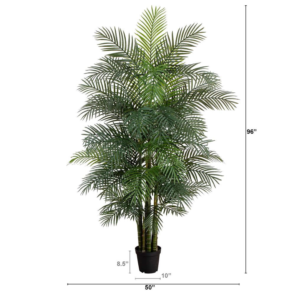 8ft. UV Resistant Artificial Areca Palm Tree (Indoor/Outdoor). Picture 1