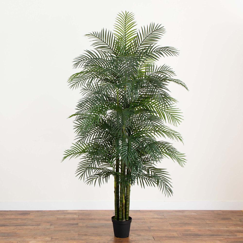 9ft. UV Resistant Artificial Areca Palm Tree (Indoor/Outdoor). Picture 6