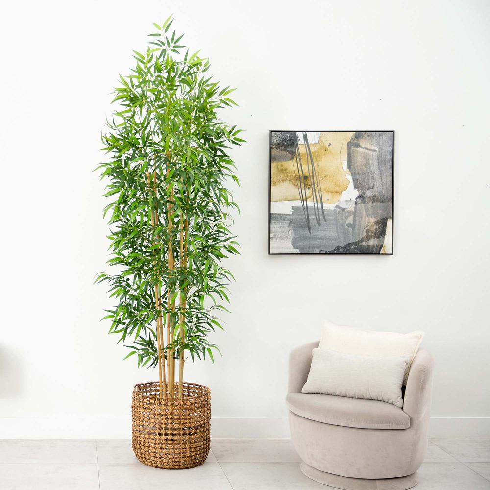 9ft. Artificial Bamboo Tree with Real Bamboo Trunks. Picture 6