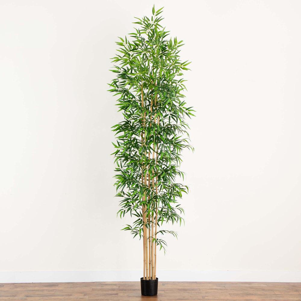 10ft. Artificial Bamboo Tree with Real Bamboo Trunks. Picture 5
