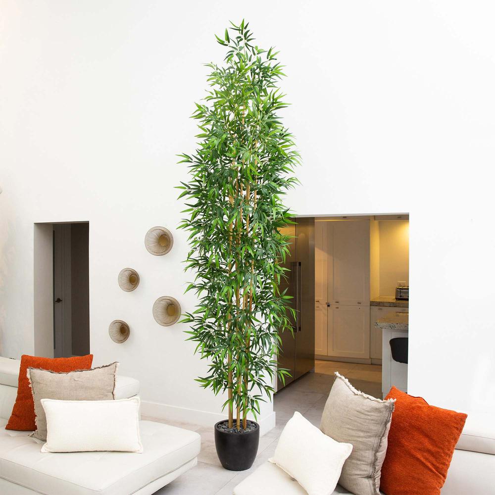 11ft. Artificial Bamboo Tree with Real Bamboo Trunks. Picture 6