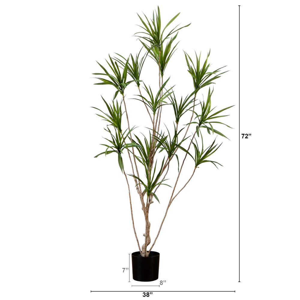 6ft. Artificial Dracaena Tree. Picture 1