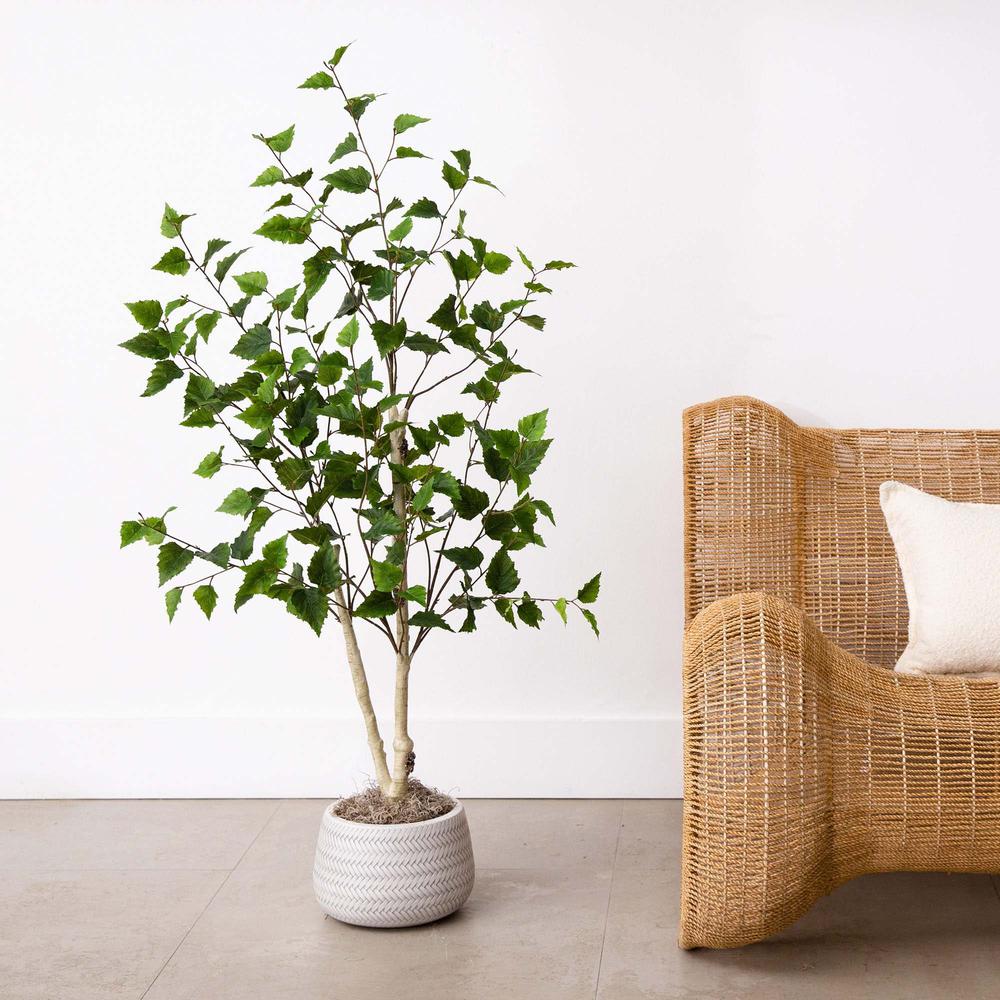 4ft. Artificial Birch Tree with Real Touch Leaves. Picture 5