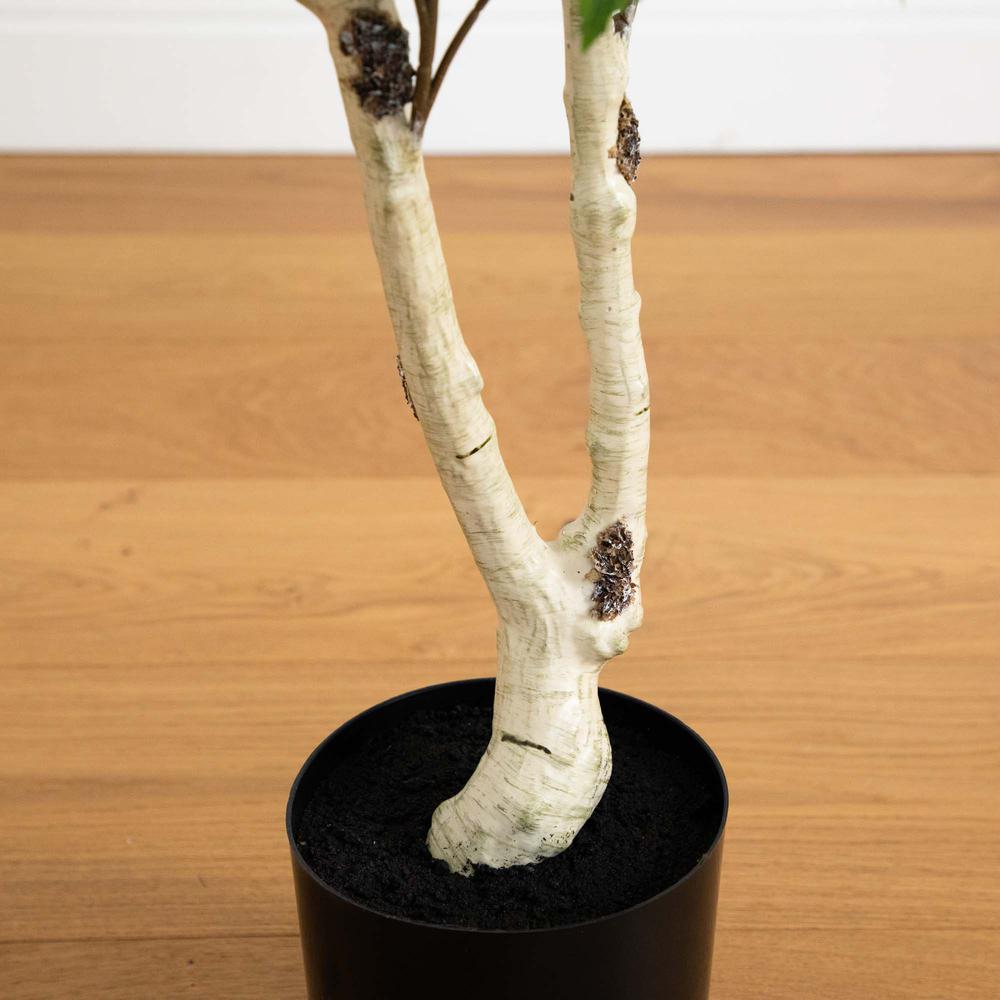 5ft. Artificial Birch Tree with Real Touch Leaves. Picture 4