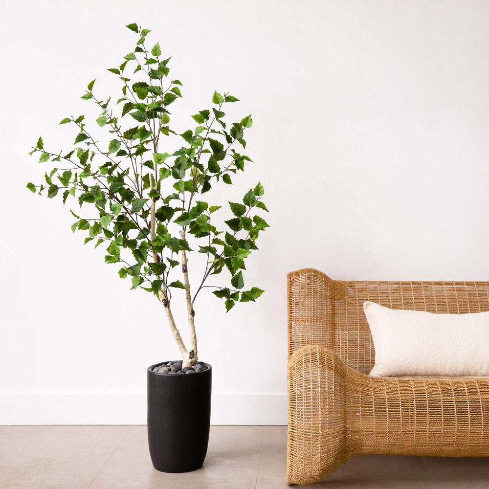 5ft. Artificial Birch Tree with Real Touch Leaves. Picture 6