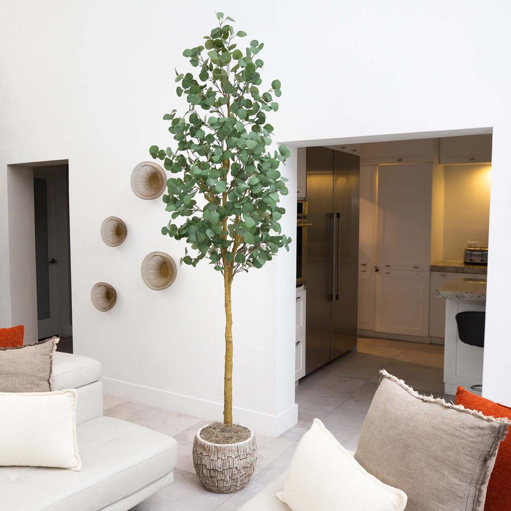 8ft. Artificial Eucalyptus Tree. Picture 7