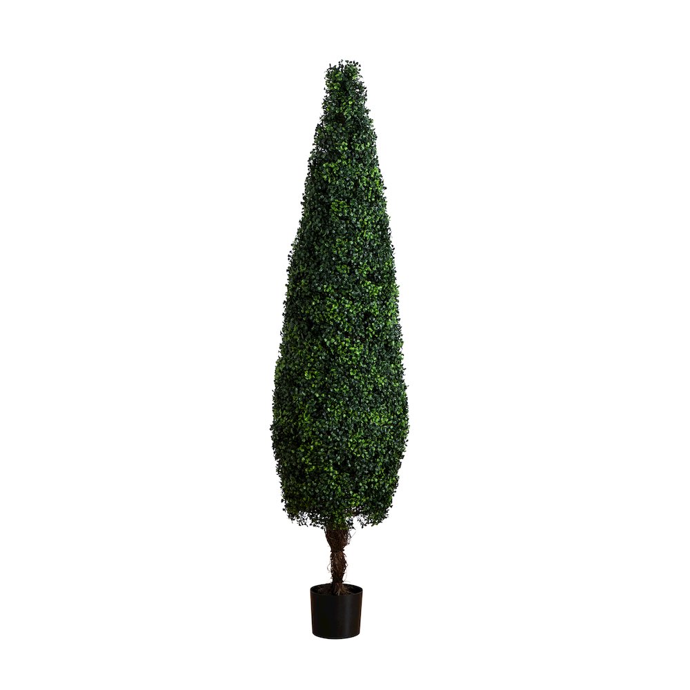 6ft. UV Resistant Artificial Boxwood Topiary Cone Tree (Indoor/Outdoor). Picture 6