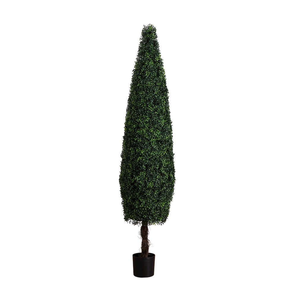 7ft. UV Resistant Artificial Boxwood Topiary Cone Tree (Indoor/Outdoor). Picture 1