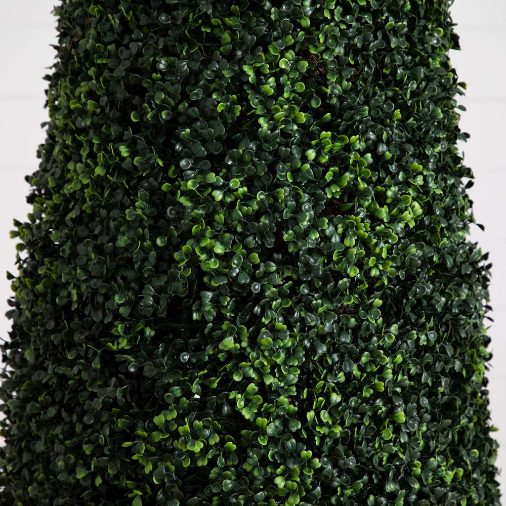8ft. UV Resistant Artificial Boxwood Topiary Cone Tree (Indoor/Outdoor). Picture 3