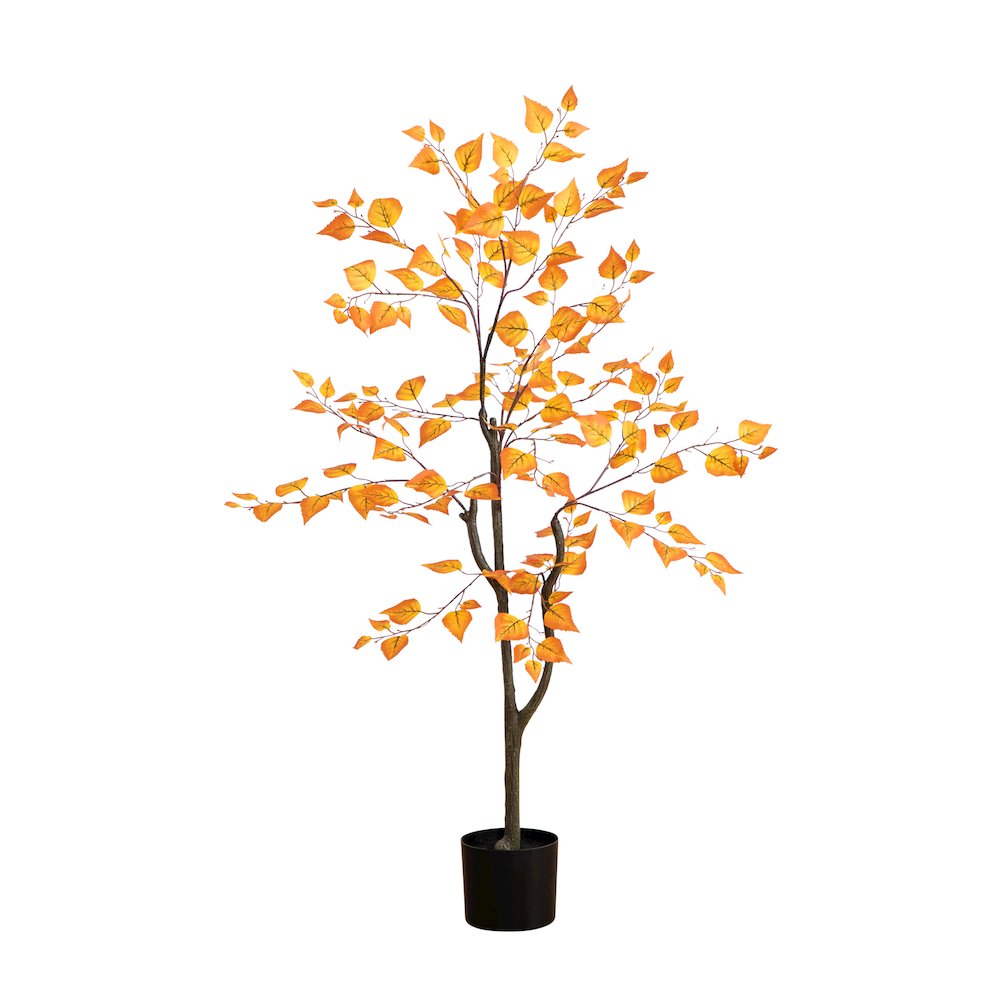 4ft. Autumn Birch Leaf Artificial Fall Tree. Picture 1