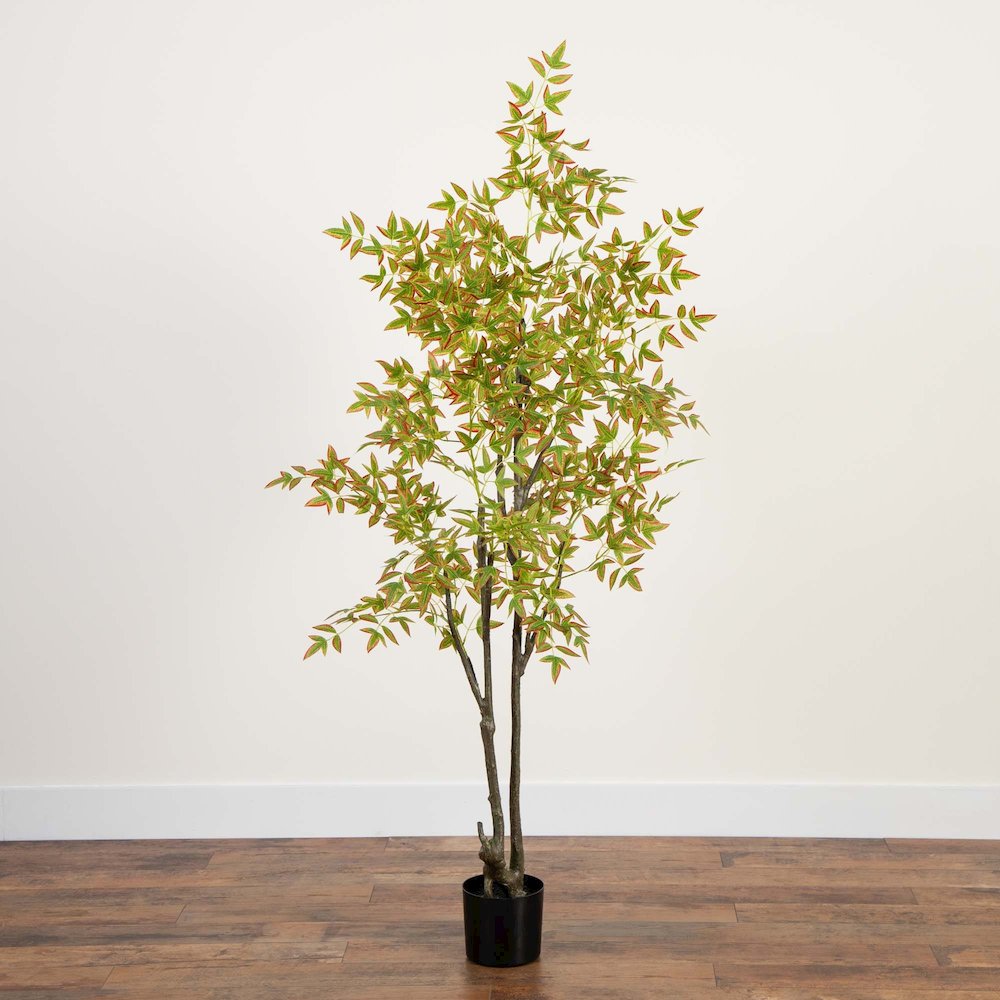 6ft. Autumn Nandina Artificial Fall Tree. Picture 5