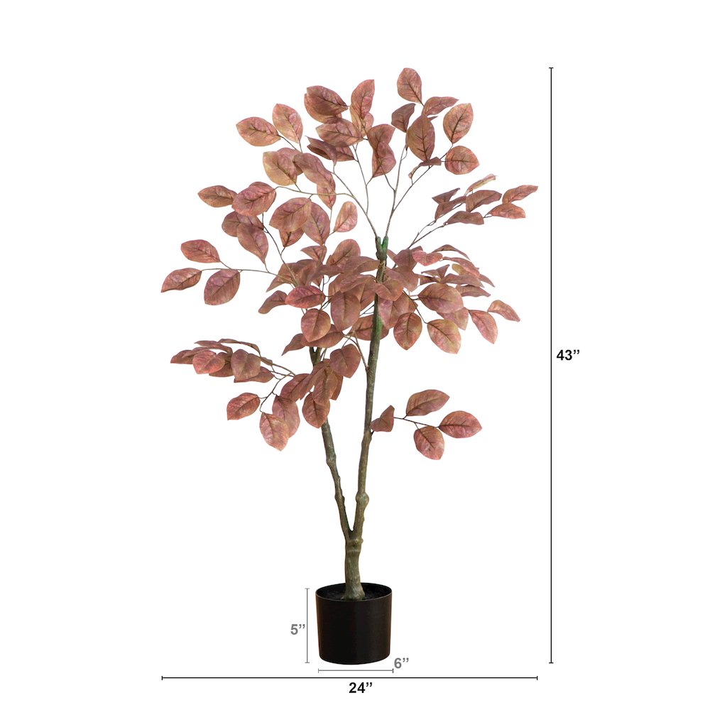 3.5ft. Autumn Dogwood Artificial Fall Tree. Picture 5