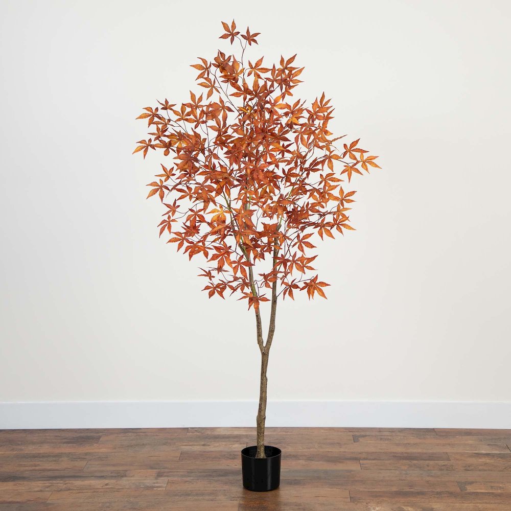 6ft. Autumn Japanese Maple Artificial Fall Tree. Picture 5