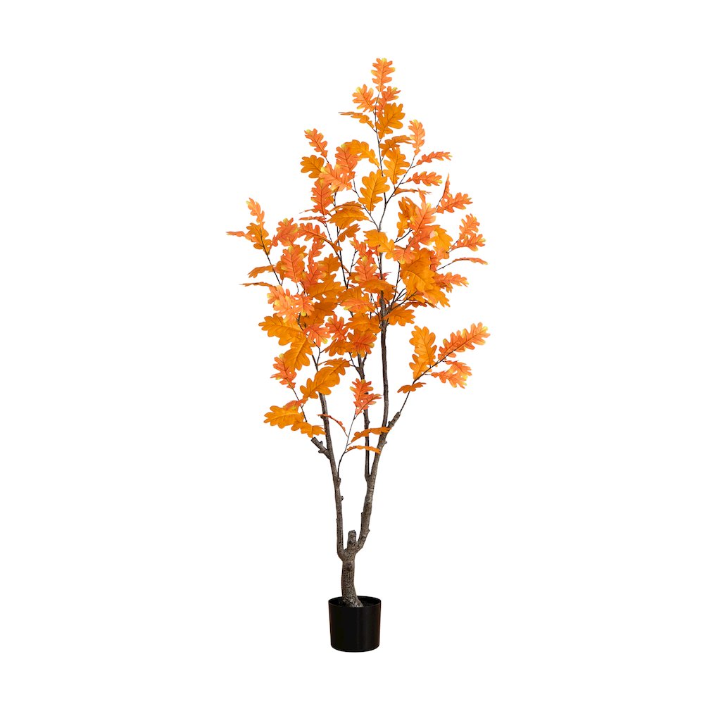 6ft. Autumn Oak Artificial Fall Tree. Picture 8