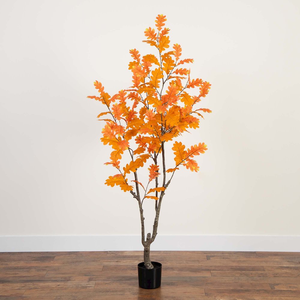 6ft. Autumn Oak Artificial Fall Tree. Picture 3