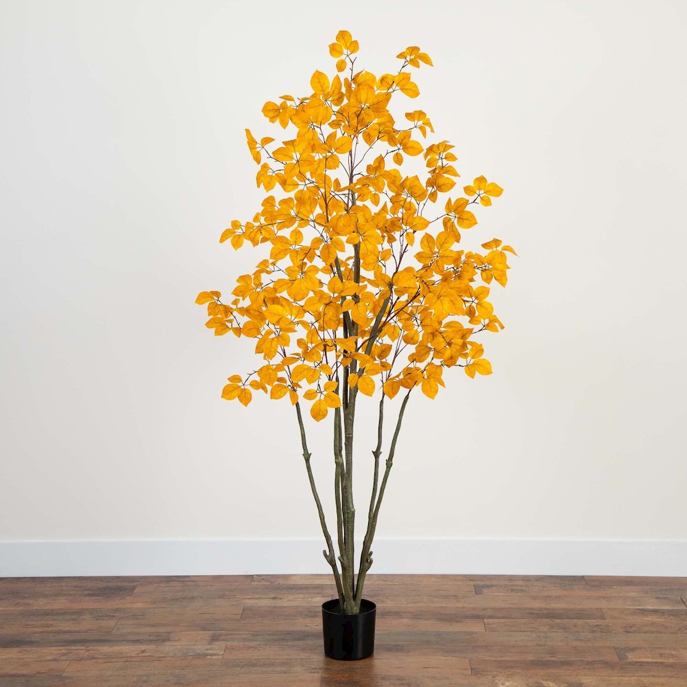 6ft. Autumn Oyama Magnolia Artificial Fall Tree. Picture 7