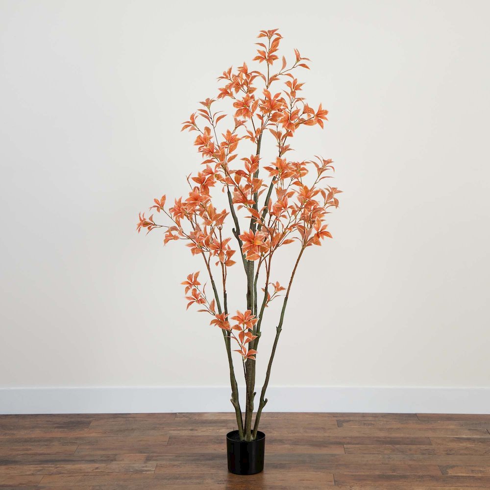 6ft. Autumn Pieris Artificial Fall Tree. Picture 5