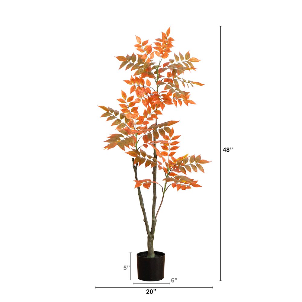 4ft. Autumn Sumac Artificial Fall Tree. Picture 4