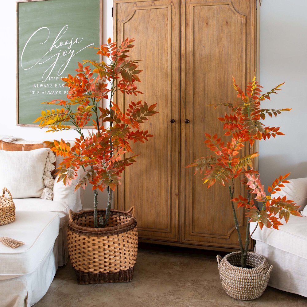 4ft. Autumn Sumac Artificial Fall Tree. Picture 7