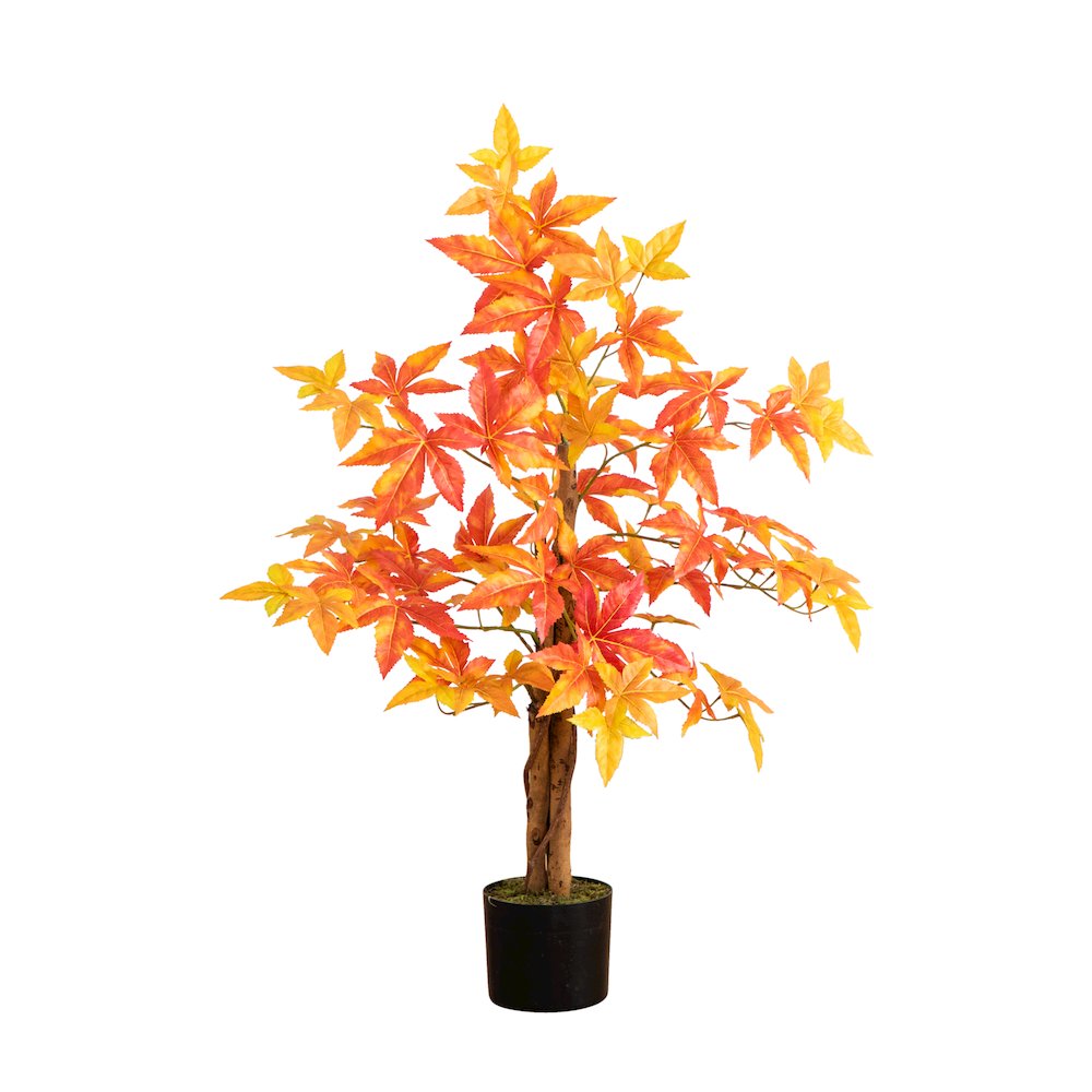 3ft. Autumn Deluxe Maple Artificial Fall Tree. Picture 5