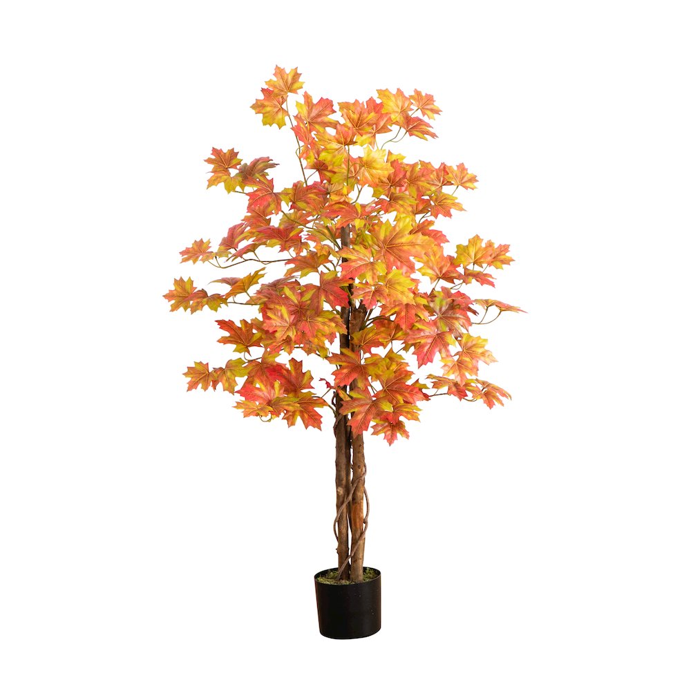 4ft. Autumn Deluxe Maple Artificial Fall Tree. Picture 1