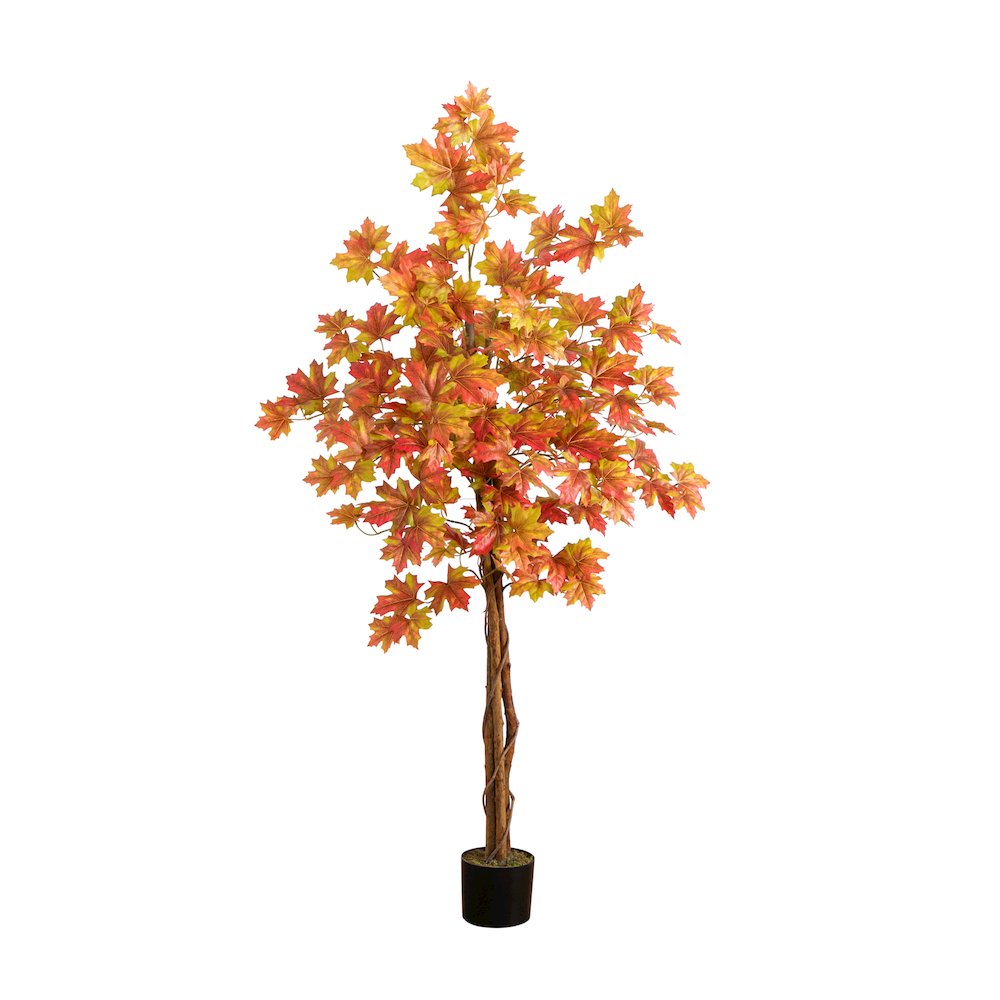 5ft. Autumn Deluxe Maple Artificial Fall Tree. Picture 7