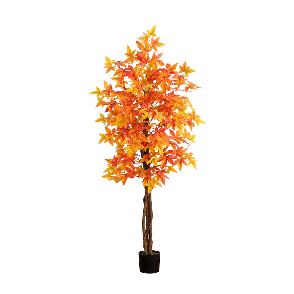 6ft. Autumn Deluxe Maple Artificial Fall Tree. Picture 1