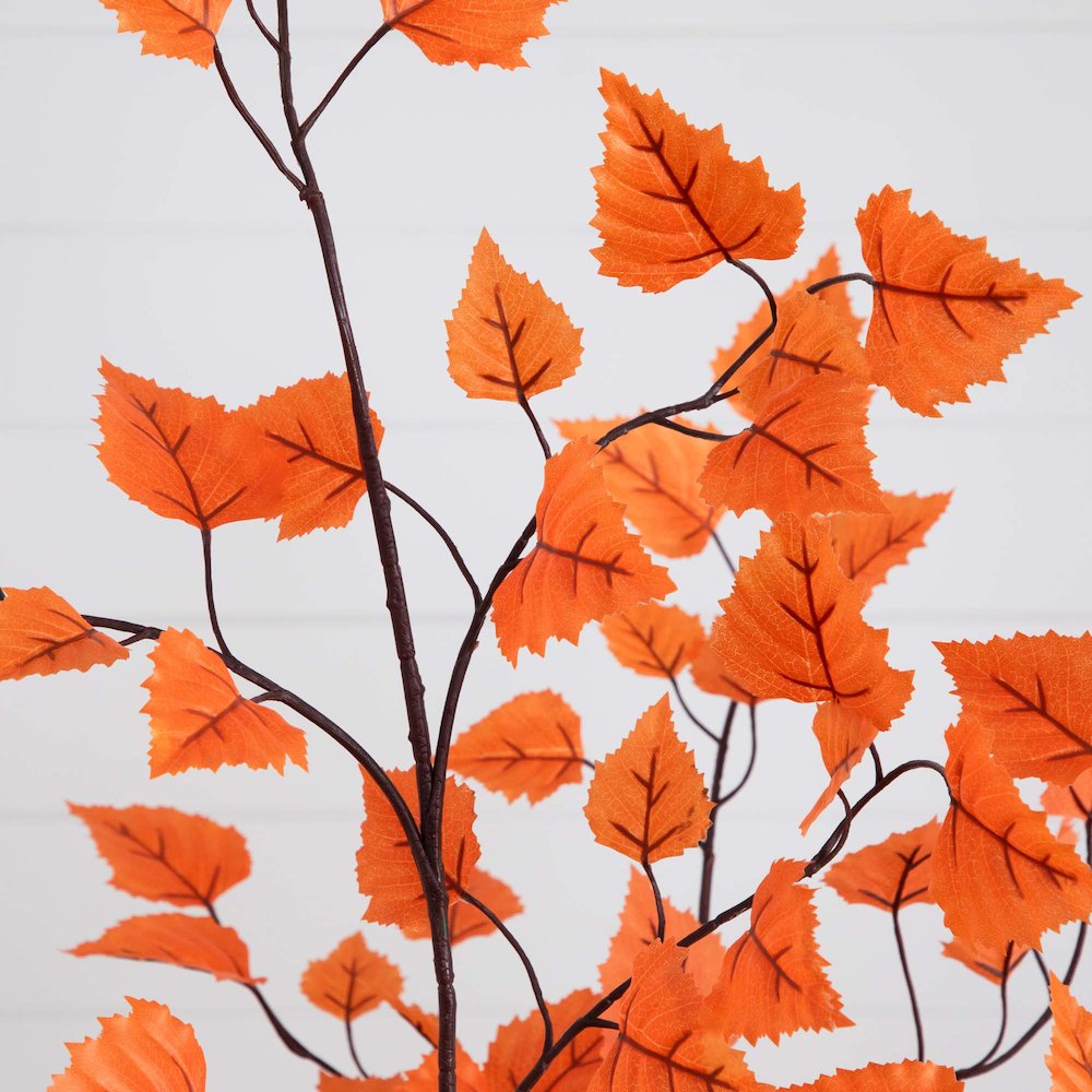 6ft. Autumn Paper Birch Artificial Fall Tree. Picture 7