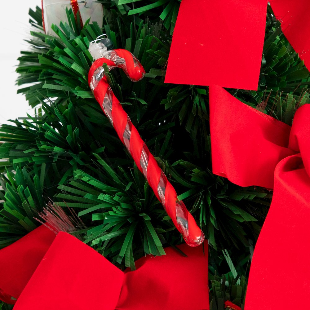 24in. Pre-Lit Fiber Optic Classic Star Topped Artificial Christmas Tree. Picture 2