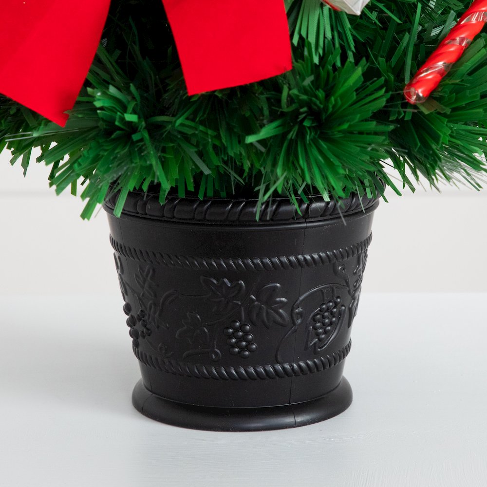 24in. Pre-Lit Fiber Optic Classic Star Topped Artificial Christmas Tree. Picture 10