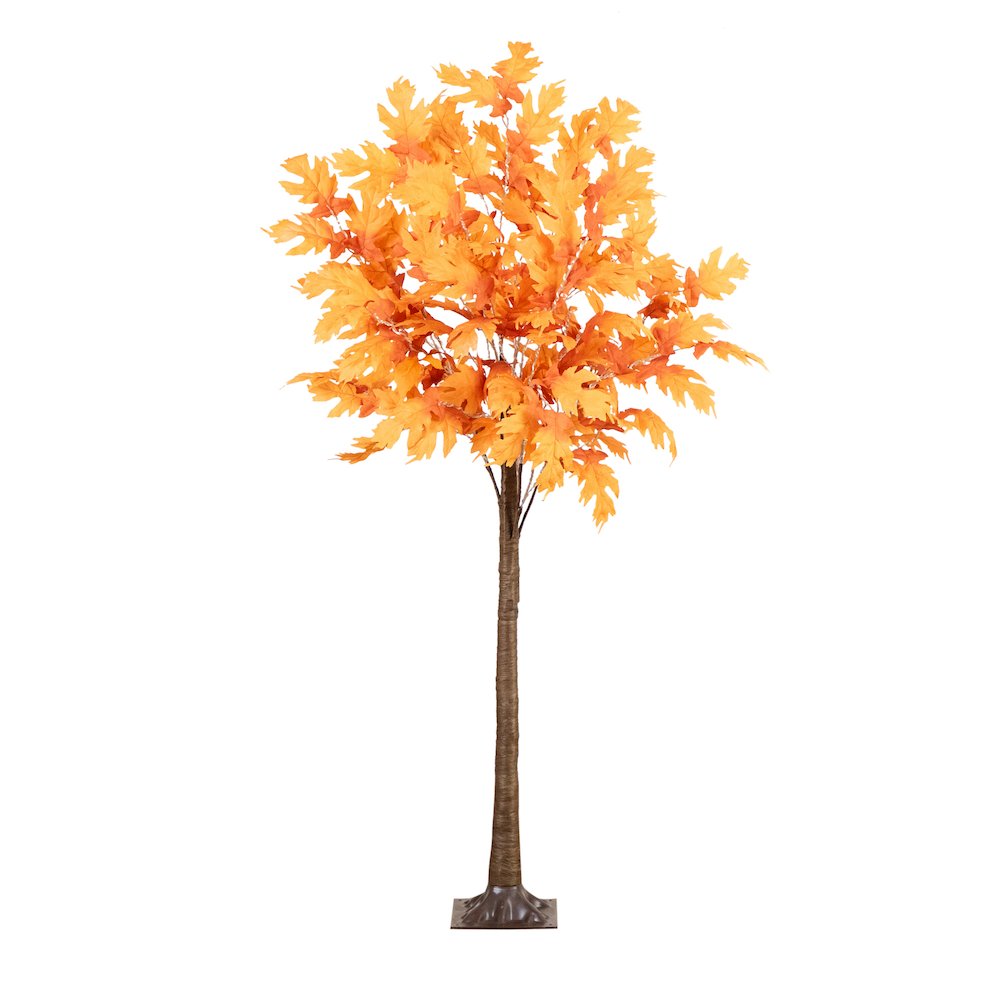 6ft. Pre-Lit Autumn Maple Artificial Fall Tree with 300 Warm White LED Lights. Picture 1
