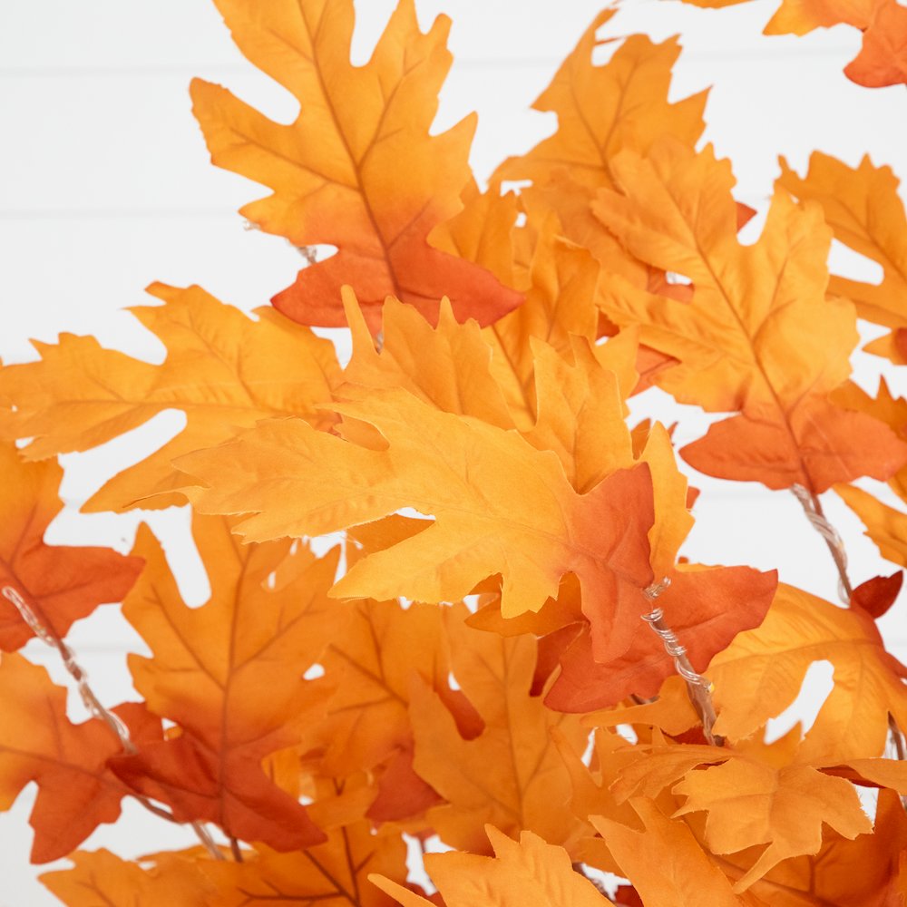 6ft. Pre-Lit Autumn Maple Artificial Fall Tree with 300 Warm White LED Lights. Picture 9