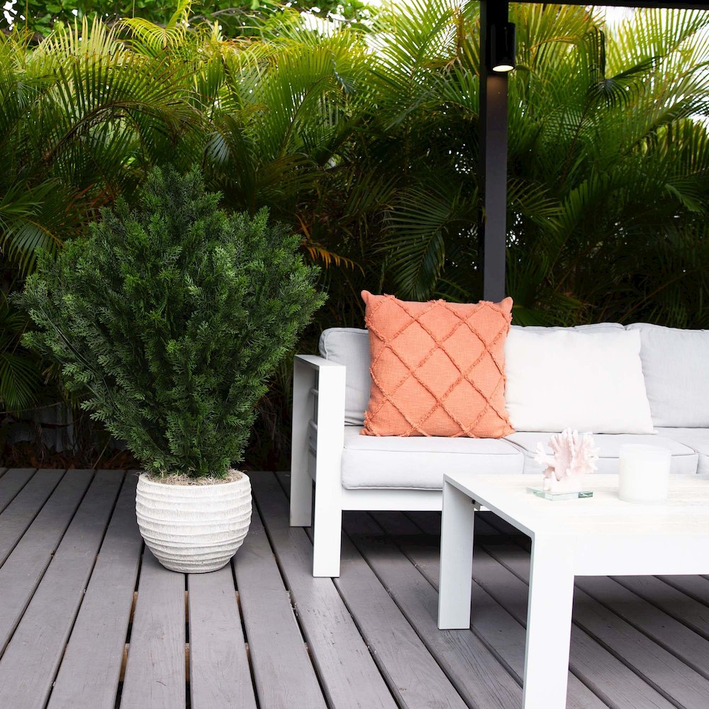 4ft. Artificial Cedar Bush UV Resistant (Indoor/Outdoor). Picture 2