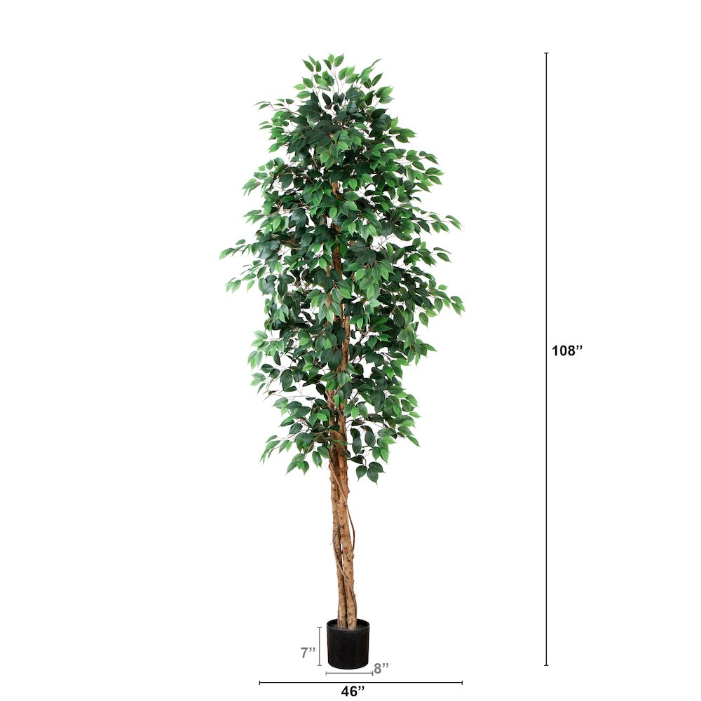 9ft. Artificial Ficus Tree. Picture 3