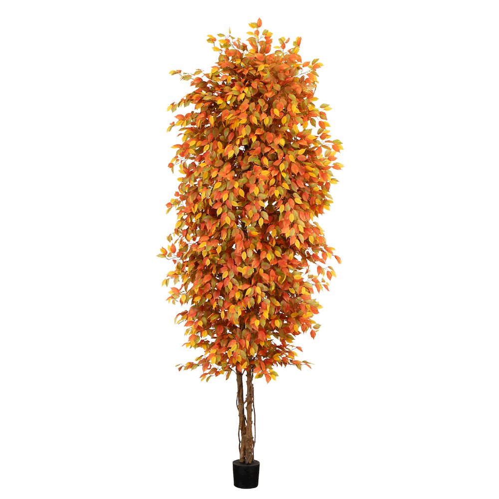 10ft. Autumn Ficus Artificial Fall Tree. Picture 1