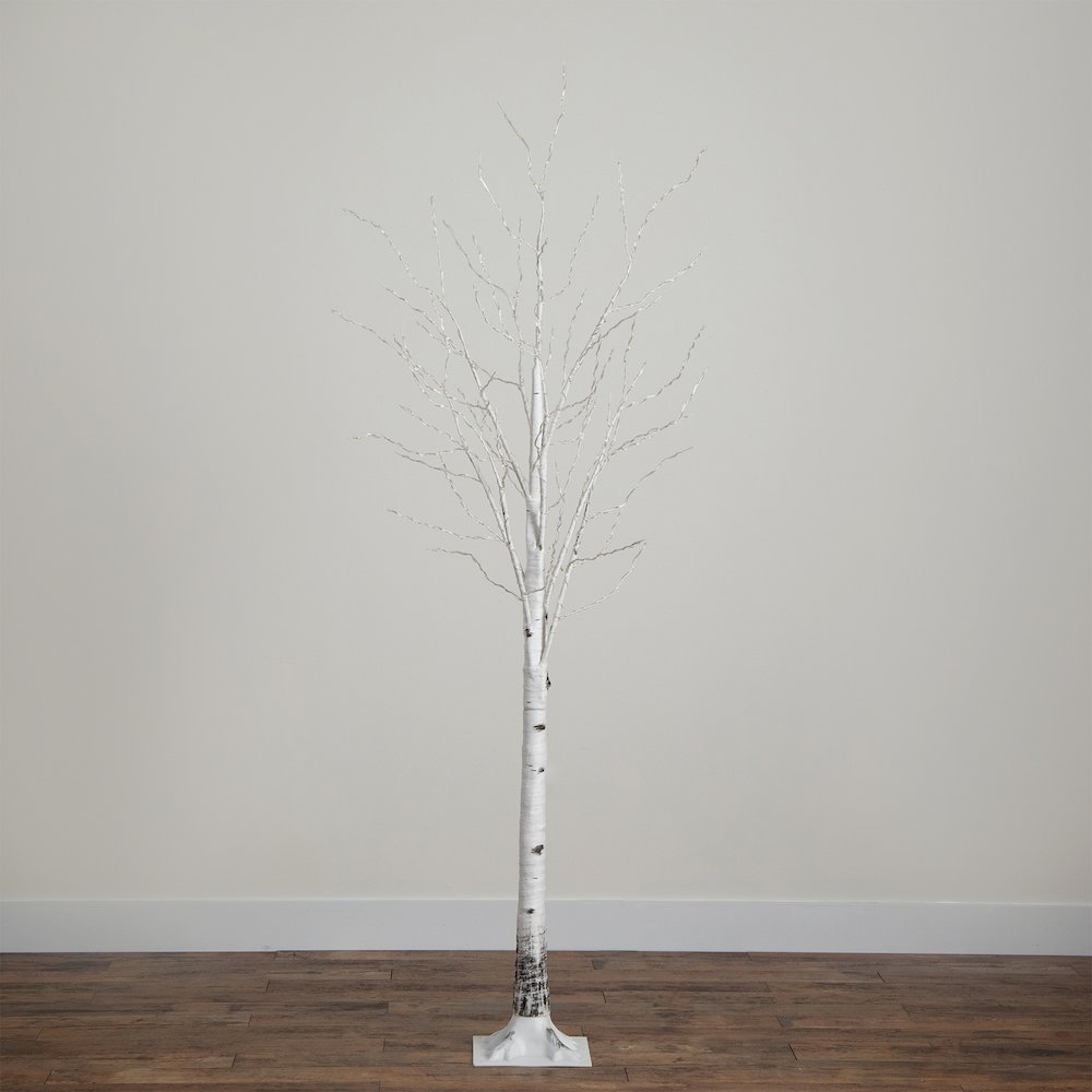 3ft. Pre-Lit Artificial White Birch Tree with 92 Warm White LED Lights. Picture 10