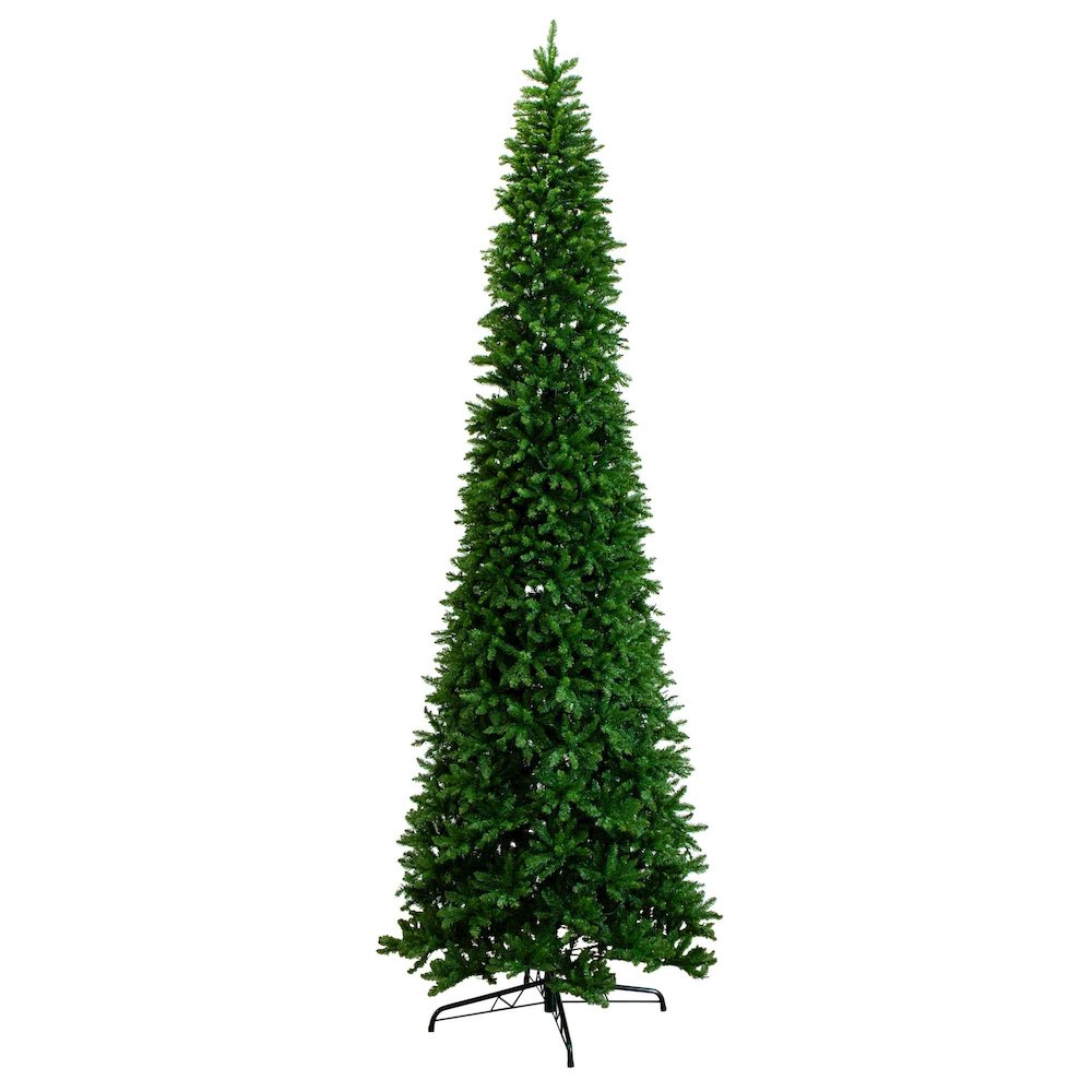 14ft. Artificial Slim Green Mountain Pine Christmas Tree. Picture 7