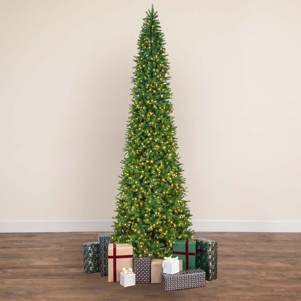 14ft. Artificial Slim Green Mountain Pine Christmas Tree. Picture 6