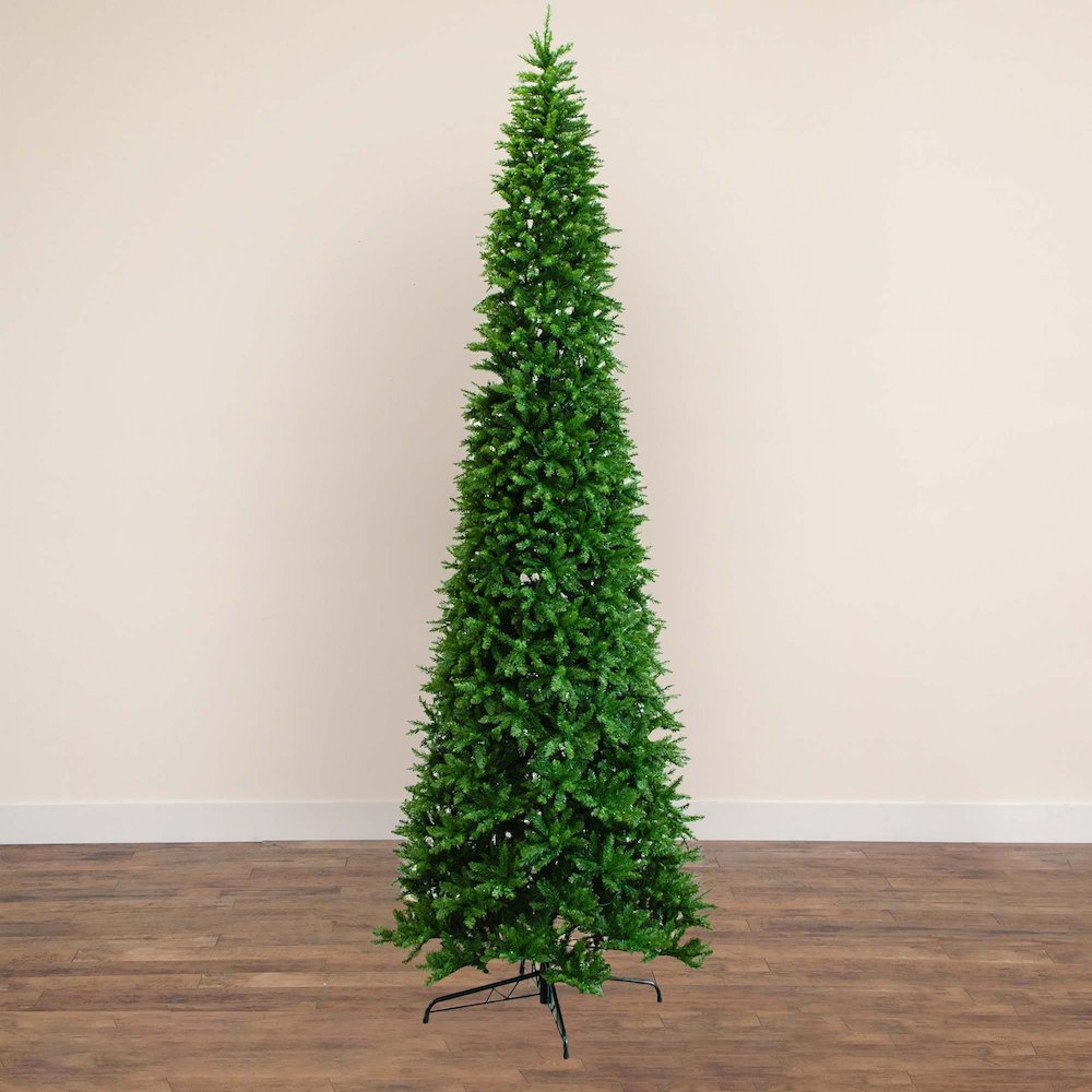14ft. Artificial Slim Green Mountain Pine Christmas Tree. Picture 4