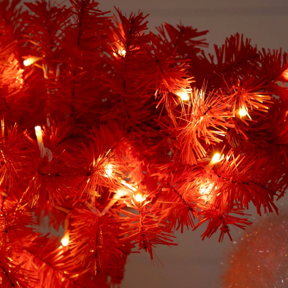 5ft. Pre-Lit Artificial Holiday Red Santa’s Hat Christmas Tree. Picture 2