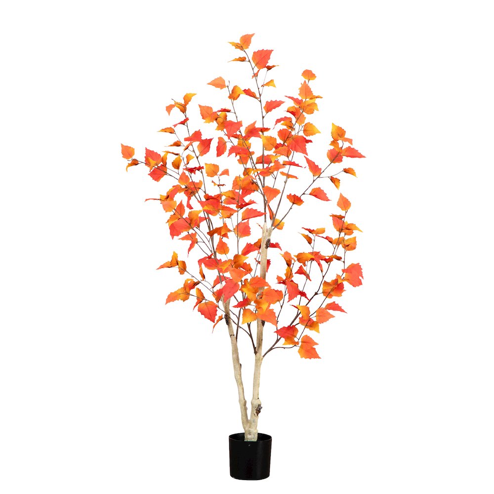 4ft. Autumn Birch Artificial Fall Tree. Picture 3