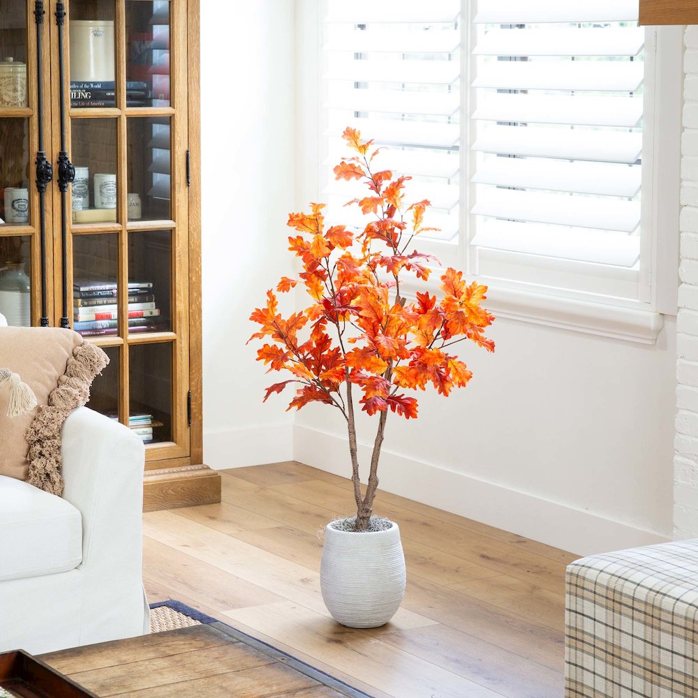 4ft. Autumn Oak Artificial Fall Tree. Picture 4
