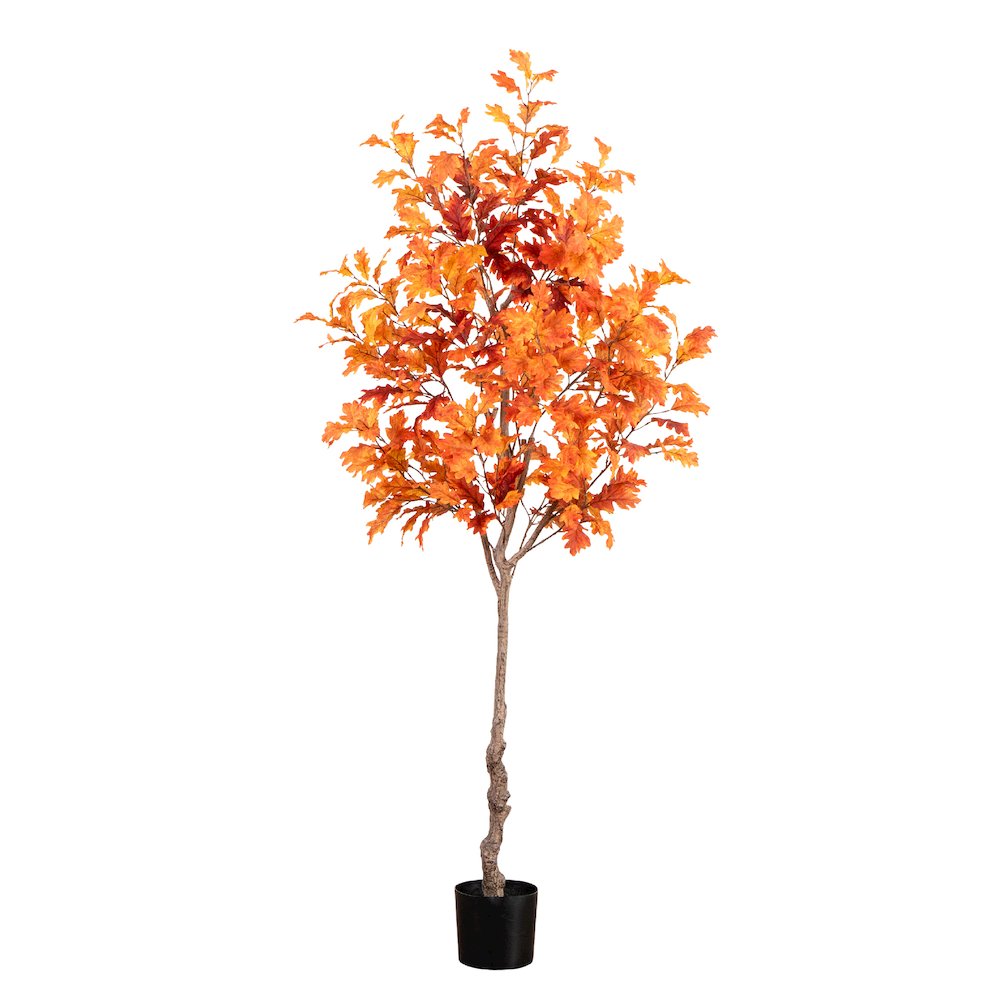 7ft. Autumn Oak Artificial Fall Tree. Picture 1