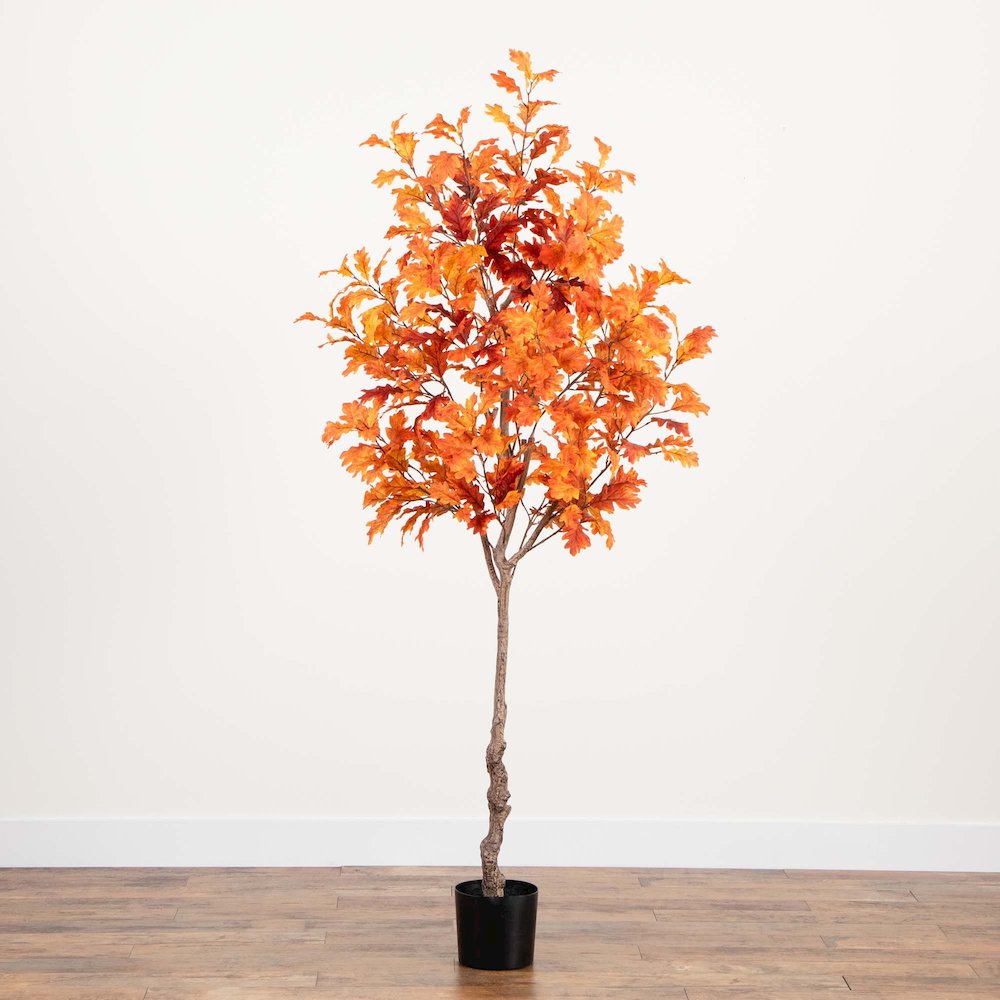 7ft. Autumn Oak Artificial Fall Tree. Picture 3
